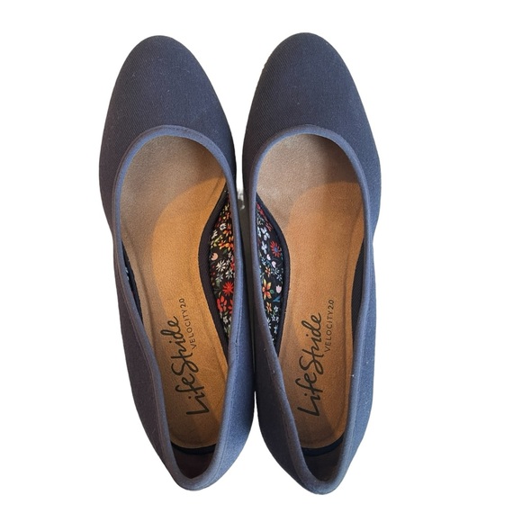 Lifestride Womens Karma Pump Heel Navy Size 7.5 - Picture 4 of 9